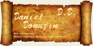 Daniel Domuzin vizit kartica